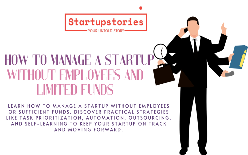 How to Manage a Startup Without Employees and Limited Funds