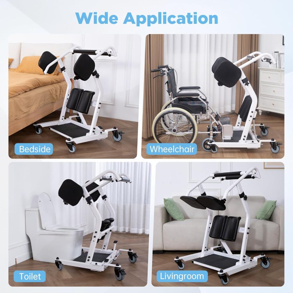 Upgraded Sit to Stand Patient Transfer Chair for Elderly & Disabled Upgraded Sit to Stand Patient Transfer Chair for Elderly & Disabled